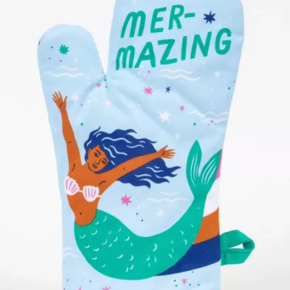 NIP Blue Q Fantasy Fan Pack Mer-Mazing Oven Mitt & Special Unicorn Socks - Picture 11 of 13